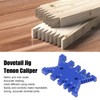 Dovetail Jig Tenon Caliper Aluminum Metric Imperial Scale Card Measuring