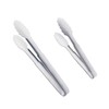NOLITOY 2pcs Stainless Steel Food Clips Sturdy Barbecue Clamp Steak