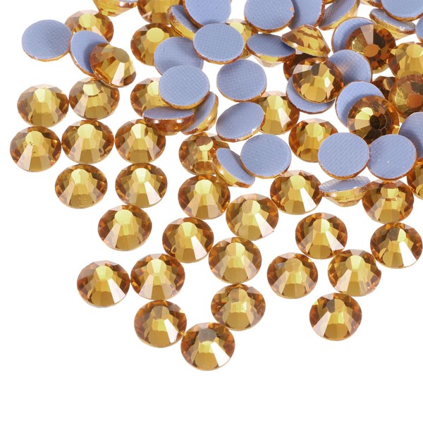 MECCANIXITY 288 Pcs Hotfix Rhinestones Flatback Crystal Glass Gems for
