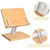 Nsdmakdt Book Stand 360 Degree, Adjustable Book Holder with 360°