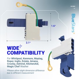 BlueStars 8318084 AP3180933 PS886960 Washer Door Lid Switch Kit - Fit for Whirlpool Roper Estate, Kenmore Washers - Replaces TJ90ES8084 WP8318084 AP6012742 ES8084 PS11745957 WP8318084VP pn8318084