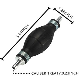 1 Pcs 6mm Fuel Pump Fuel Line Hand Primer Bulb. Suitable For Most Cars, Boats, Motorcycles(6black)