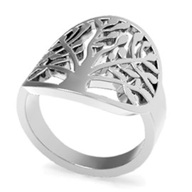 Stainless Steel Tree of Life Ring (10)
