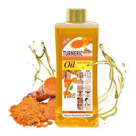 Kurkumaöl, Turmeric Body Oil, Kurkuma Körperöl, Anti Aging Hautpflege Glow Oil für Gesicht und Körper, Kurkuma Öl für Feuchtigkeit, Strafft die Haut, Reduziert feine Linien, Körpermassageöl