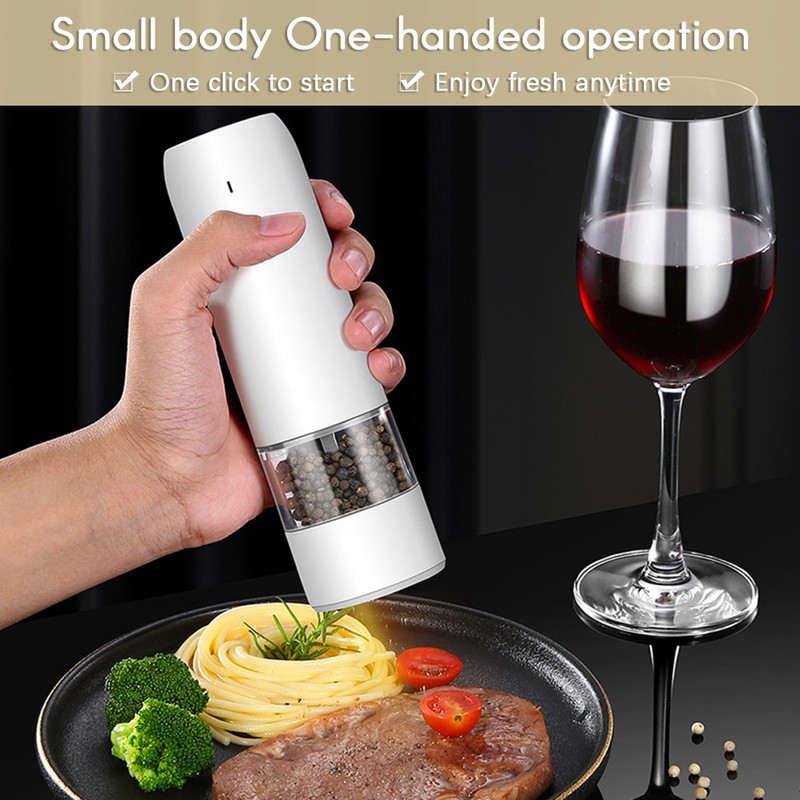 Seasoning Grinder Kitchen Electric Grinding Bottle 6 Speed Adjustable Thickness