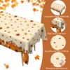 Thanksgiving Tablecloth Disposable Plastic Fall Tablecloth 2 Pcs Fall Leaves