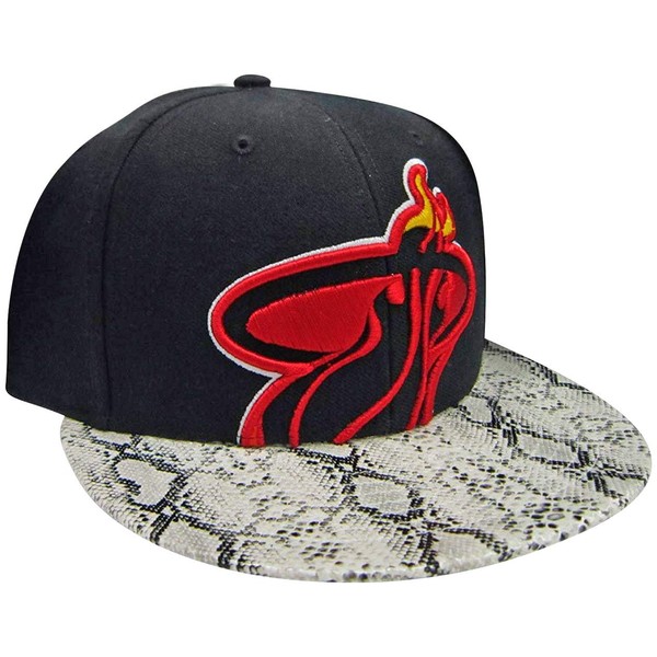 Miami Heat Black Mamba Snake Snakeskin Adjustable Snapback Hat/Cap