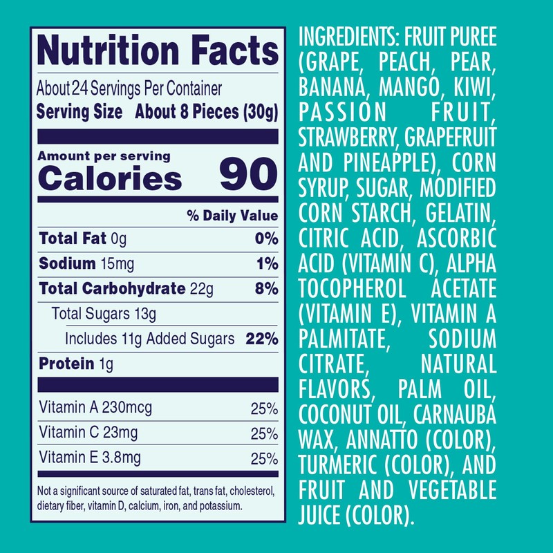 Welch's Juicefuls Juicy Fruit Snacks, Island Splash, Fruit Gushers, Gluten