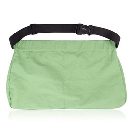 Garden Harvesting Apron, Canvas Gathering Apron Harvest for Gardeners, Fruit Picking Bag,Foraging Bag, 47x15, Green