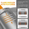 Flame Broiler Kit for PB150PPS Portable Pellet Grill,Pitboss Heat Diffuser