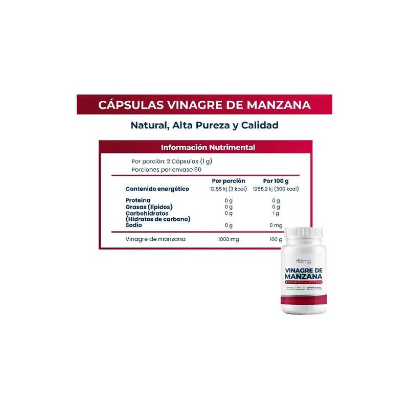Citrato De Magnesio, Vinagre De Manzana Y Enzimas | 100