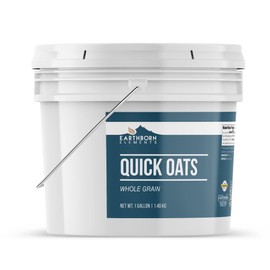 Earthborn Elements Quick Oats 1 Gallon, Bulk Size, Quick Breakfast, Whole Grain Oats