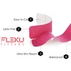 FlexU キネシオロジーテープ 1ロールパック （ノンプレカット 幅：5cm 長さ：5m）、ピンク