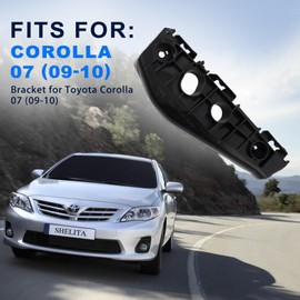 Shelita Front Bumper Cover Bumper Bracket Retainer Set for 2009-2010 Toyota Corolla TO1042110 TO1043110 5211602130 52115-02130