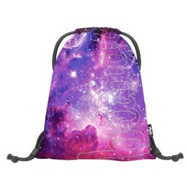 Baagl Gym Bag for Boys and Girls, Sports Bag for Boys, Children, Teenagers, School and Sports Shoe Bag, Sports Bag with Reflective Elements, pink