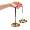 Foraineam Tingsha Cymbals Meditation Chime Bells, 2.5 Inch Brass Tibetan