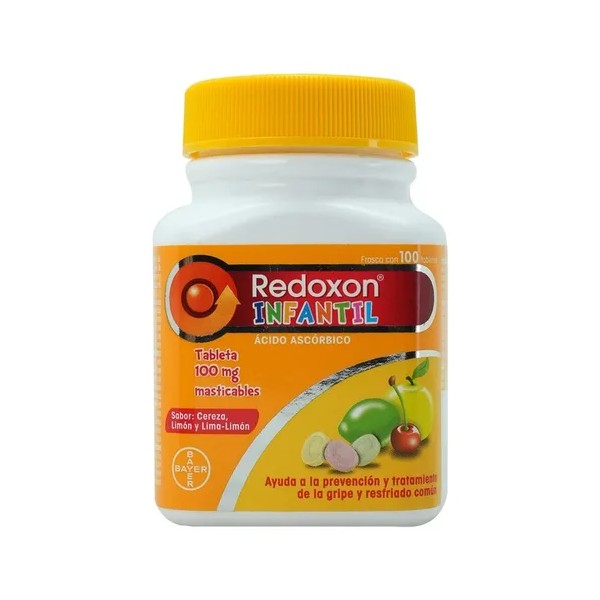 Tabletas Masticables Redoxon Infantil X100 Vitaminas 100mg