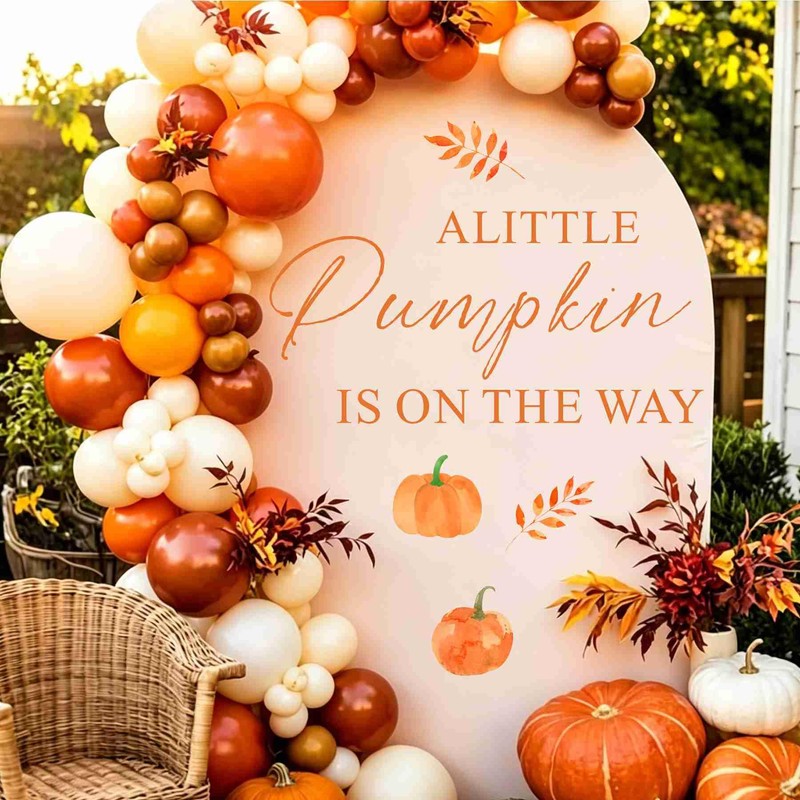 A Little Pumpkin is On The Way Decal