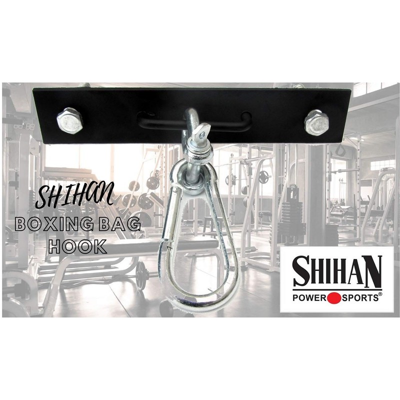 SHIHAN-17 SOLID Boxing Bag HOOK Setup Station in Home Gym.