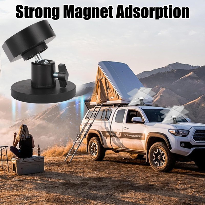 HUAJUN Magnetic Mount Adapter for Starlink Mini, Adjustable Angle, Magnetic