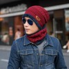simPLEISURE qa100102a Knit Hat, Neck Warmer, 2-Piece Set, Boa Included,