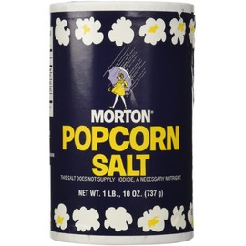 1Lb 10oz Morton Popcorn Salt For Green Salad, Corn on the Cob, French Fries, Nuts