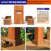 Prinfort 2pcs 6x6 Aluminum Deck Post Base Cover Outdoor, Decorative