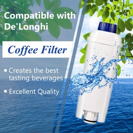 2 PACKS DLSC002 Water Filter Compatible with DeLonghi Coffee Machines Replacement for ECAM, ESAM, ETAM, BCO, EC