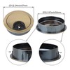 RDEXP Zinc Alloy Tidy Wire Hole Cover Desk Cable Grommet
