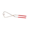 2pcs Dipping Tongs Red Handle Stainless Steel Easy Cleaning Stable