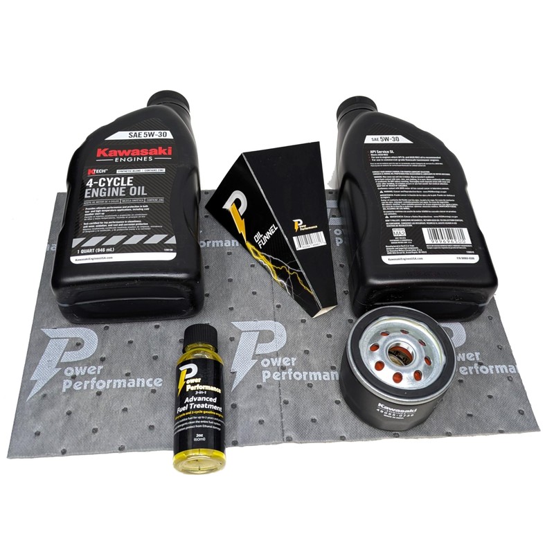 Power Performance 5W-30 Oil Change Kit for Kawasaki 49065-0721 (0736)