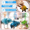 Otoolling 64 Pcs Colorful Swivel Snap Hook with Key Rings