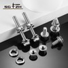 M10 x 60mm Flanged Hex Head Bolts, Nuts, Flat &