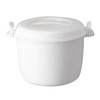 JWTIFOA Microwave Rice Cooker, 1.8 Quart/7 Cup Microwave Steamer for