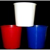 Buckets, 176 Ounces, Pack 3, Colors Red White Blue