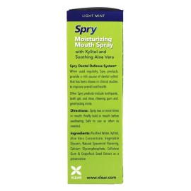 Xlear Spry Rain Oral Mist Spray with All Natural Moisturizing Xylitol 4.5 fl oz