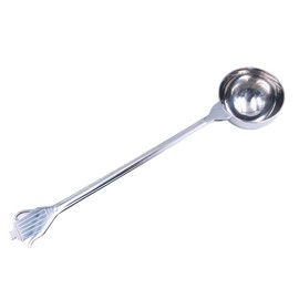 ANCLLO 10g Espresso Coffee Measuring Spoon Stainless Steel Coffee Scoop for Ground Coffee Tea Salt with Pressed Bottom
