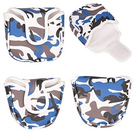 Mallet Putter Cover Golf Headcover Magnetic Odyssey 2 Ball Tailor Made Spider Putter Cover Camo Blue Camo (Camo Blue (Triangle)