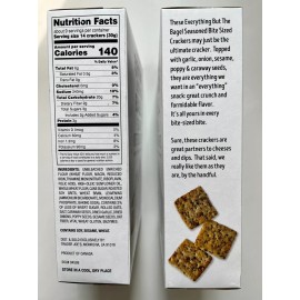 Trader Joe's 2 Packs Trader Joe's Everything But The Bagel Bite Sized Crackers 10oz Each Pack