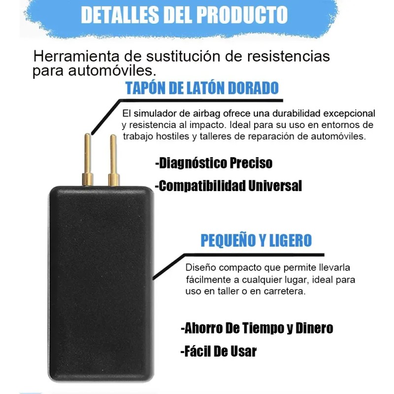 20pzs Simulador Bolsa Aire Airbag De Auto Cinturón Seguridad