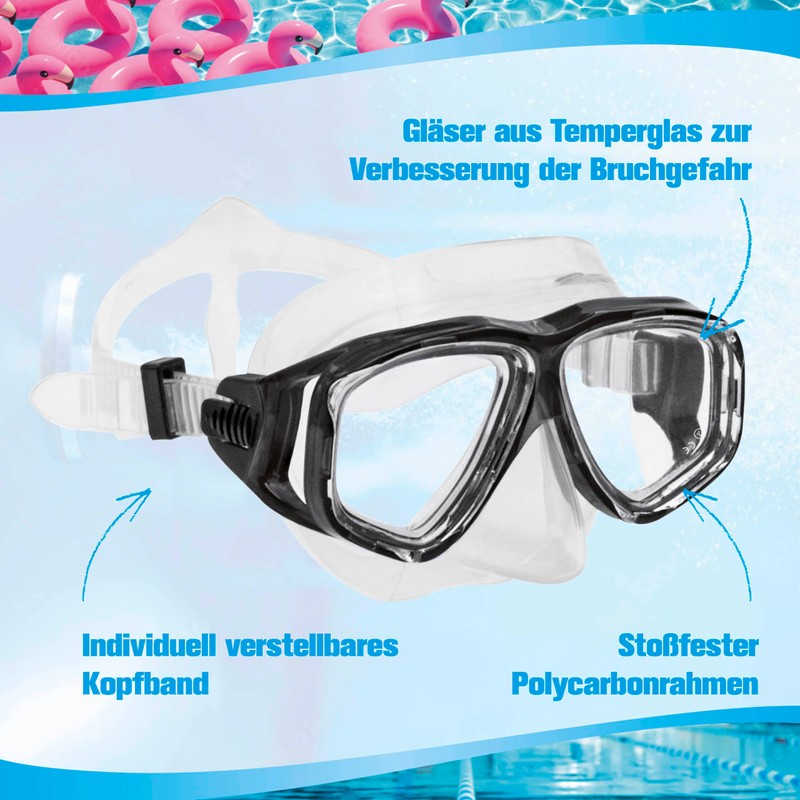 Sea-Lion Beginners Diving Mask Unisex Diving Goggles Professional Snorkel Goggles,