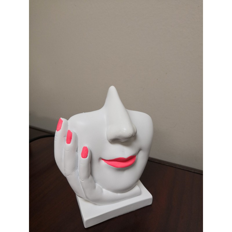 JewelryNanny Artsy Face Eyeglass Holder Stand - Sculpted Nose for
