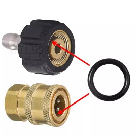 XL Seals Pressure Washer O-rings For 1/4”, M22 Quick Coupler Connector - High Temperature - 1 Piece