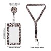 Card Holder ID Vertical, Fashionable Sliding ID Cover, 2 Leopard