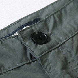 OCHENTA Kids Boy's Youth Quick Dry Elastic Waist Outdoor Cargo Shorts, Hiking Camping Fishing Grey Tag 170-11-12 Years