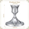 Candle Holders, 6 Pcs Silver Candlestick Holders Set, Silver