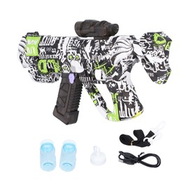 Summer Outdoor Bubble Machine Toy Skull Pattern Children Kids Bubble Maker Toy GiftGreen