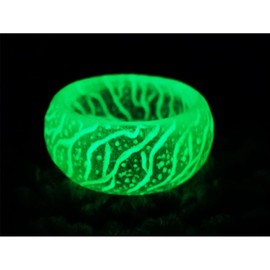 Angyape Venus Orb Ring for Women Men, Luminous Glow Rings Glowing in the Dark Rings Cute Simple Glow Resin Rings Aesthetic Jewelry Gifts(green 9)
