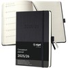 SIGEL C2603 Weekly Note Calendar 2025/2026, Approx. A5, Black, Hardcover,