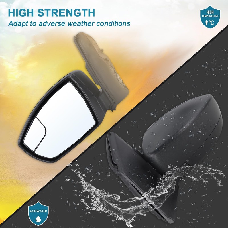 Left Driver Side Mirror Compatible With 2013 2014 2015 2016